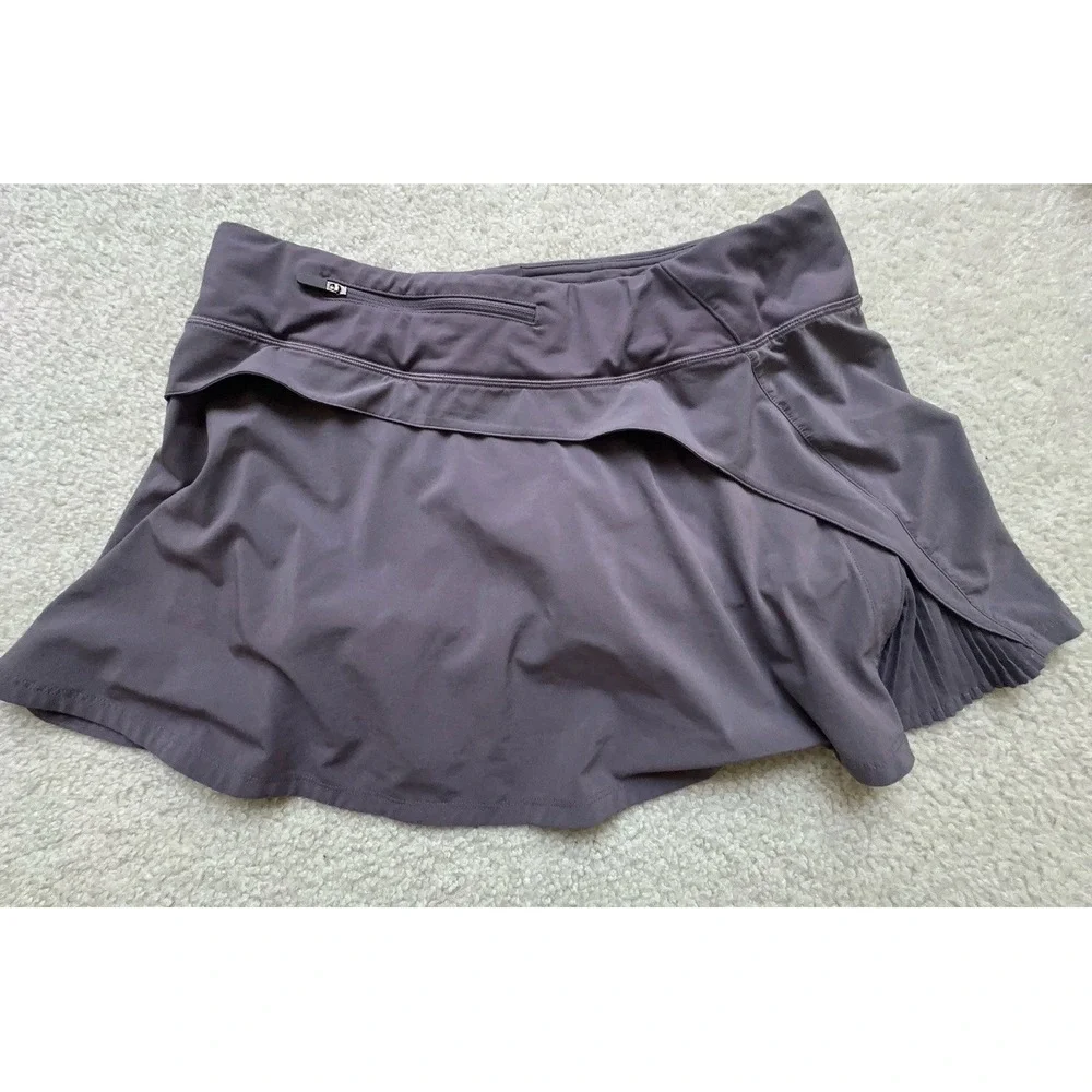 Lululemon Play Off The Pleats Skirt Graphite Purple Inseam 4
